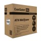 Компьютерный корпус Miditower ExeGate EVO-8243 (ATX, без БП, 2*USB+1*USB3.0, черный, 3 вент. с RGB подсветкой, боковая панель - закаленное стекло)