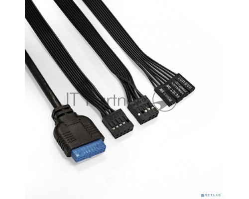 Компьютерный корпус Miditower ExeGate EVO-8243 (ATX, без БП, 2*USB+1*USB3.0, черный, 3 вент. с RGB подсветкой, боковая панель - закаленное стекло)