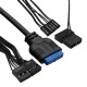 Компьютерный корпус Minitower ExeGate mEVO-7807-NPX400 (mATX, БП 400NPX 12см, 1*USB+1*USB3.0, черный 1x12см с RGB подсветкой)
