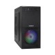 Компьютерный корпус Minitower ExeGate mEVO-7807-NPX400 (mATX, БП 400NPX 12см, 1*USB+1*USB3.0, черный 1x12см с RGB подсветкой)