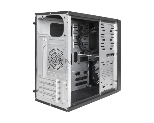 Компьютерный корпус Minitower ExeGate mEVO-7807-NPX400 (mATX, БП 400NPX 12см, 1*USB+1*USB3.0, черный 1x12см с RGB подсветкой)