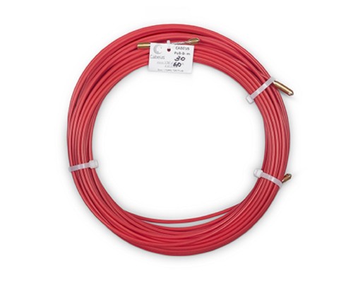 [Cabeus Коммутационные шнуры] Cabeus Pull-B-6-30m Устройство для протяжки кабеля в стояках и трубах межэтажных конструкций мини УЗК в бухте, 30м (диаметр стеклопрутка 6 мм)