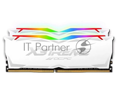 Оперативная память DDR 4 DIMM 16Gb (8Gbx2), 3600Mhz, OCPC X3 RGB  MMX3A2K16GD436C18W, RGB, CL18, WHITE