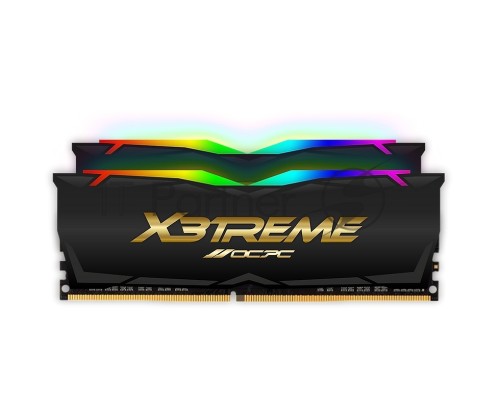 Оперативная память DDR 4 DIMM 16Gb (8Gbx2), 4000Mhz, OCPC X3 RGB  MMX3A2K16GD440C19BL, RGB, CL19, BLACK LABEL