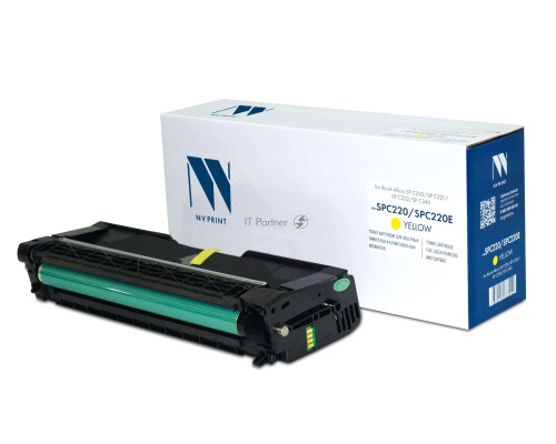 Картридж NVP совместимый NV-SPC220/SPC220E Yellow для Ricoh Aficio SP C220/SP C221/SP C222/SP C240 (406055) (2300k)
