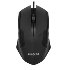 Мышь проводная ExeGate SH-9025 OEM черный, 1000 dpi, USB, кнопки - 3