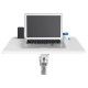 Стол для ноутбука Cactus VM-FDS101B столешница МДФ белый 70x52x107см (CS-FDS101WWT)