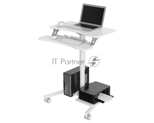 Стол для ноутбука Cactus VM-FDS108 столешница МДФ белый 71x39.2x110см (CS-FDS108WWT)