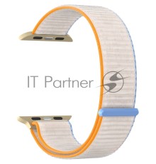 Нейлоновый ремешок для Apple Watch 42/44 mm LYAMBDA VEGA DSN-01-44-67 White milk/ Blue/ Orange
