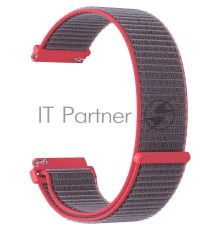 Универсальный ремешок из нейлона для часов 20 mm LYAMBDA VEGA DS-GN-03-20-3 Gray-pink