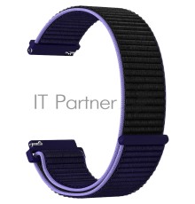 Универсальный ремешок из нейлона для часов 22 mm LYAMBDA VEGA DS-GN-03-22-43 Blue-black