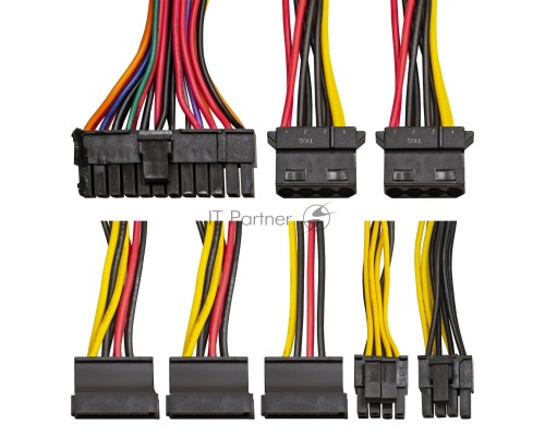 Блок питания 500W ExeGate F500AS (Flex ATX, for ITX case, APFC, КПД 80% (80 PLUS), 4cm fan, 24pin, 4+4pin, 3xSATA, 2xIDE)