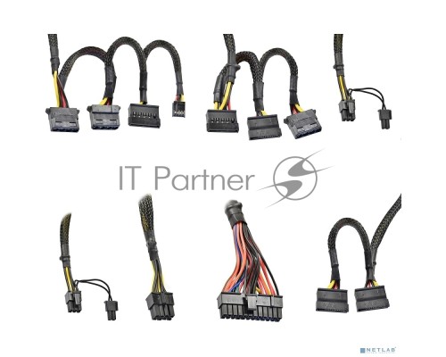 Блок питания 450W ExeGate 80 PLUS® 450PPH-LT-OEM (ATX, APFC, SC, КПД 82% (80 PLUS), 12cm fan, 24pin, (4+4)pin, PCIe, 5xSATA, 3xIDE, black, кабель 220V с защитой от выдергивания, RTL)