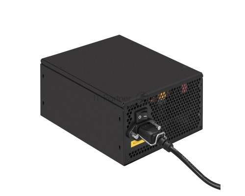 Блок питания 450W ExeGate 80 PLUS® 450PPH-LT (ATX, APFC, SC, КПД 82% (80 PLUS), 12cm fan, 24pin, (4+4)pin, PCIe, 5xSATA, 3xIDE, RTL, black, кабель 220V с защитой от выдергивания)