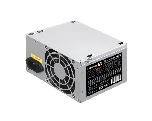 Блок питания 550W ExeGate AA550 (ATX, SC, 8cm fan, 24pin, 4pin, 2xSATA, IDE, кабель 220V с защитой от выдергивания)