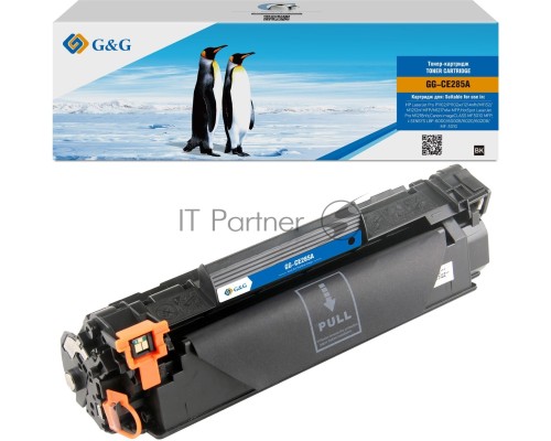 Картридж лазерный G&G GG-CE285A черный (1600стр.) для HP LJ Pro P1102/P1102w/1214nfh/M1132/M1212nf MFP/M1217nfw MFP