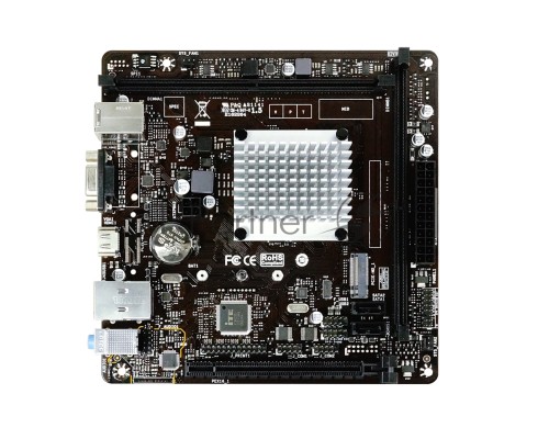 Материнская плата Biostar J4125NHU, Intel® Quad-Core Celeron® J4125 (2.7 GHz), 2xDDR4-2400, D-SUB+HDMI, 1xPCI-Ex1, 2xSATA3, 1xM.2, 8 Ch Audio, GLan, (2+4)xUSB2.0, (2+0)xUSB3.2, 1xPS/2, Mini-ITX, RTL {20}