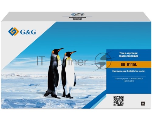 Картридж лазерный G&G GG-D115L черный (3000стр.) для Samsung Samsung Xpress SL-M2620/2820/M2670/2870