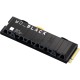 Накопитель SSD WD 1Tb Black SN850X, M.2(22x80mm), NVMe, PCIe 4.0 x4, 3D TLC, R/W 7300/6300MB/s, IOPs 800 000/1 100 000, TBW 600, DWPD 0.3, with Heat Spreader (12 мес.)