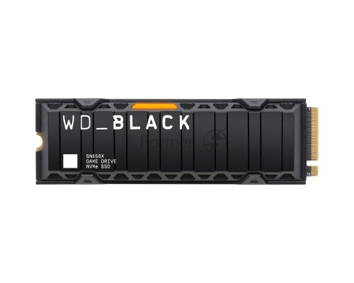 Накопитель SSD WD 1Tb Black SN850X, M.2(22x80mm), NVMe, PCIe 4.0 x4, 3D TLC, R/W 7300/6300MB/s, IOPs 800 000/1 100 000, TBW 600, DWPD 0.3, with Heat Spreader (12 мес.) Накопитель SSD WD 1Tb Black SN850X, M.2(22x80mm), NVMe, PCIe 4.0 x4, 3D TLC, R/W 7300/6300MB/s, IOPs 800 000/1 100 000, TBW 600, DWPD 0.3, with Heat Spreader (12 мес.)