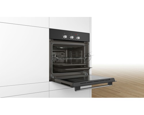 Встраиваемый духовой шкаф Bosch HBF011BA0Q 60 x 60 cm Черный, объем 66 литров