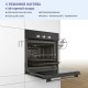 Встраиваемый духовой шкаф Bosch HBF011BA0Q 60 x 60 cm Черный, объем 66 литров