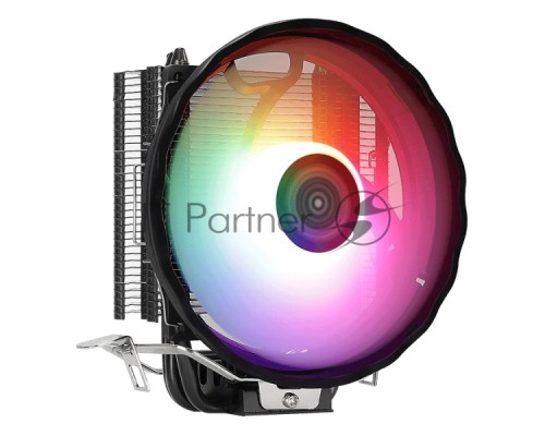 Кулер для процессора Cooler AeroCool Rave 3 ARGB черный 120мм алюминий/медь 1800rpm 4-pin 27db 125Вт
