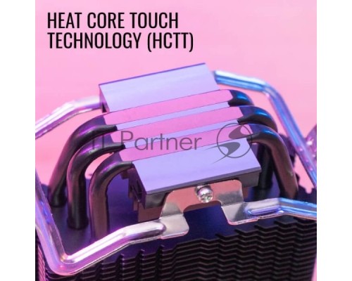 Кулер для процессора Cooler AeroCool Rave 3 ARGB черный 120мм алюминий/медь 1800rpm 4-pin 27db 125Вт