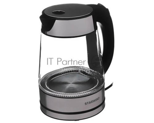Чайник электрический Starwind SKG3311, 2200Вт, черный и серебристый