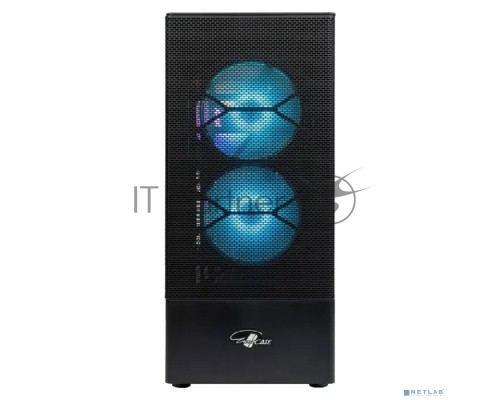 Компьютерный корпус ATX Eurocase B02RGB черный, без БП, RGB, закаленное стекло, USB3.0