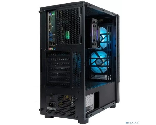 Компьютерный корпус ATX Eurocase B02RGB черный, без БП, RGB, закаленное стекло, USB3.0