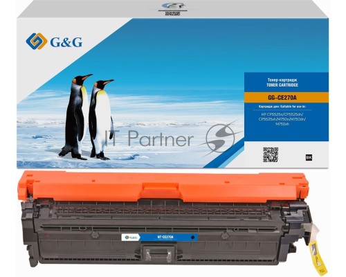 Картридж лазерный G&G GG-CE270A черный (13000стр.) для HP LJ Ent CP5525