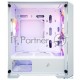 Компьютерный корпус 1STPLAYER TRILOBITE T5 White / mATX, TG / 4x120mm LED fans inc. / T5-WH-4F1-W