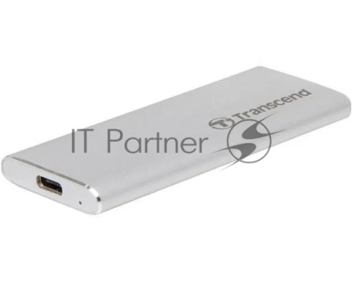 Накопитель External SSD Transcend 250Gb ESD260C <TS250GESD260C> (USB3.1 gen 2, Type C 520/460Mbs, 3D NAND, 81x34x8mm, 33g) Silver