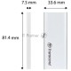 Накопитель External SSD Transcend 250Gb ESD260C <TS250GESD260C> (USB3.1 gen 2, Type C 520/460Mbs, 3D NAND, 81x34x8mm, 33g) Silver