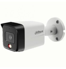 DAHUA DH-IPC-HFW1839TCP-A-IL-0280B-S6 Уличная цилиндрическая IP-видеокамера SmartDualLight 8Мп, 1/2.7” CMOS, объектив 2.8мм, обнаружение людей, микрофон, ИК 30м, LED 30м, IP67, металл/пластик