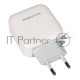 Зарядное устройство BOROFONE BA46A Premium, один порт USB, один порт Type-C, PD, 18W, 5V, 3.0A, белый