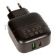 Зарядное устройство BOROFONE BA46A Premium, один порт USB, один порт Type-C, PD, 18W, 5V, 3.0A, черный
