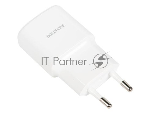 Зарядное устройство BOROFONE BA48A Orion single port charger(EU), белый