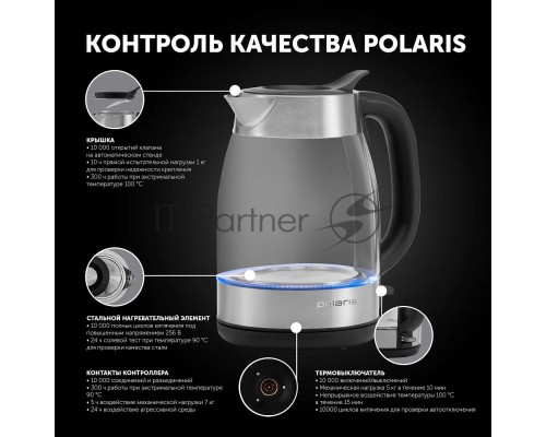 Чайник электрический Polaris PWK 1817CGL 1.8л. 2200Вт
