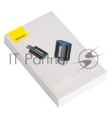 Переходник BASEUS Ingenuity Series Mini OTG, Type-C - USB-A 3.1, черный