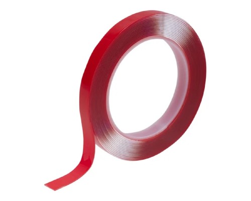 [ЭРА, Rexant Изолента] Rexant (09-6512) Двухсторонний скотч прозрачный, на акриловой основе, 12 мм, ролик 5 м