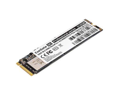 [носитель информации] Exegate SSD M.2 2280 512GB ExeGate NextPro+ KC4000TP512 (PCIe Gen4x4, NVMe, 22x80mm, 3D TLC) EX297592RUS
