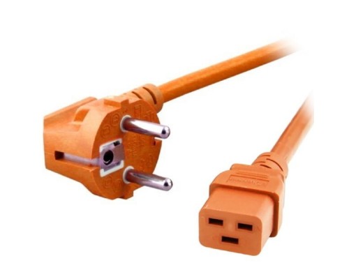 [Контроллер] Кабель ACD ZJE-002 Кабель питания ACD SUPER HEAVY DUTY  3*2,5 S22C19, (Schuko - C19), 16А, оранжевый, 2,0 м {40}