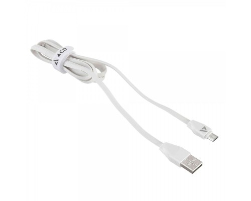 [Контроллер] Кабели USB ACD USB кабель ACD-Life MicroUSB ; USB-A TPE, 1м, белый (ACD-U920-M1W)
