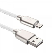 Кабели USB ACD USB кабель ACD-Allure MicroUSB ; USB-A Кожа, 1м, белый (ACD-U926-M1W)