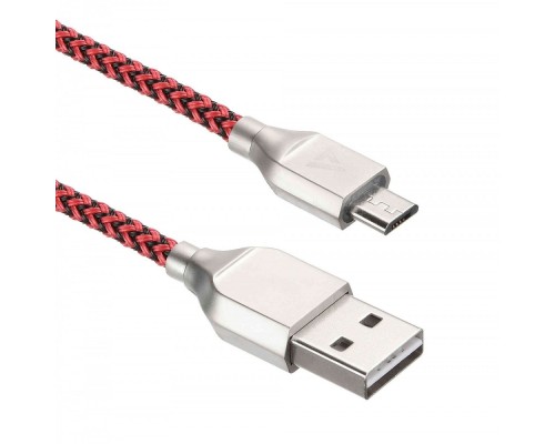 [Контроллер] Кабели USB ACD USB кабель ACD-Titan MicroUSB ; USB-A Нейлон, 1м, красно-черный (ACD-U927-M1R)