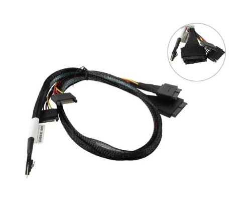 [Опция к серверу] Кабель Cable, x8 SFF-8654 to 2xU.2 SFF-8639, 0,8M (analog 05- 2 4 674.35 9 348.70 60005-00) (CBL-8654-2-8639-10)