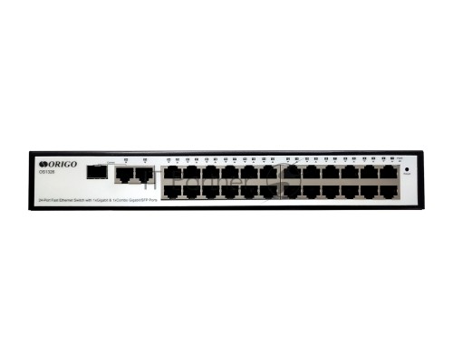 Настраиваемый L2-коммутатор ORIGO OS1326/A1A 24x100Base-TX, 1x1000Base-T, 1xCombo 1000Base-T/SFP