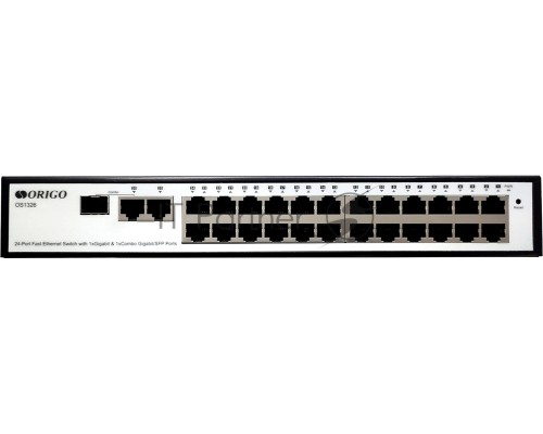 Настраиваемый L2-коммутатор ORIGO OS1326/A1A 24x100Base-TX, 1x1000Base-T, 1xCombo 1000Base-T/SFP